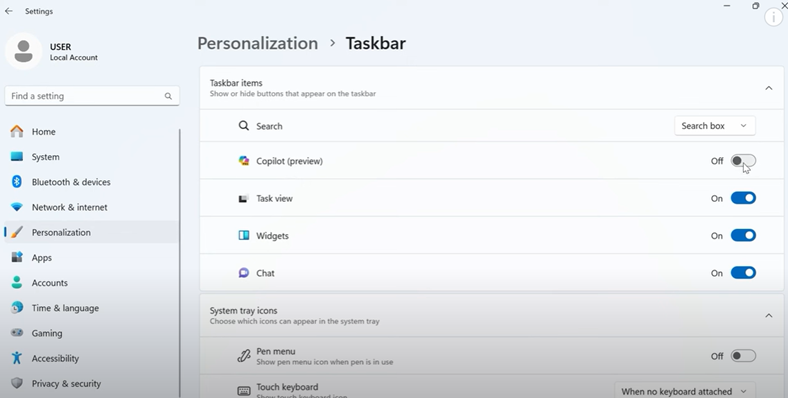 Configure Copilot Settings in Windows 11