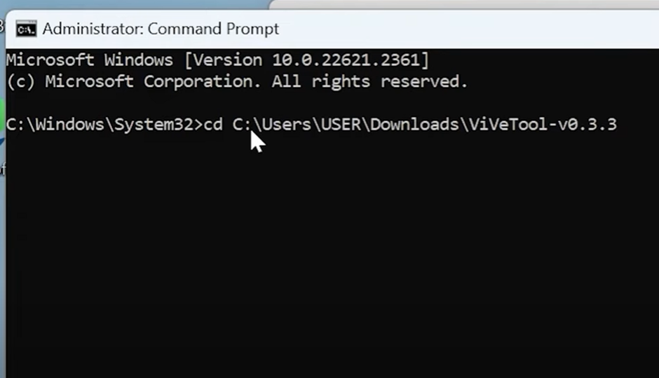 ViVeTool from GitHub Copilot - activate Microsoft Copilot - Step 6